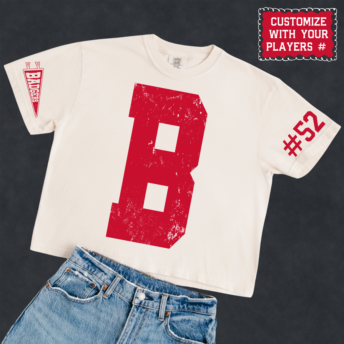 YOUR #1 FAN! Women's *Cropped Boxy Tee*