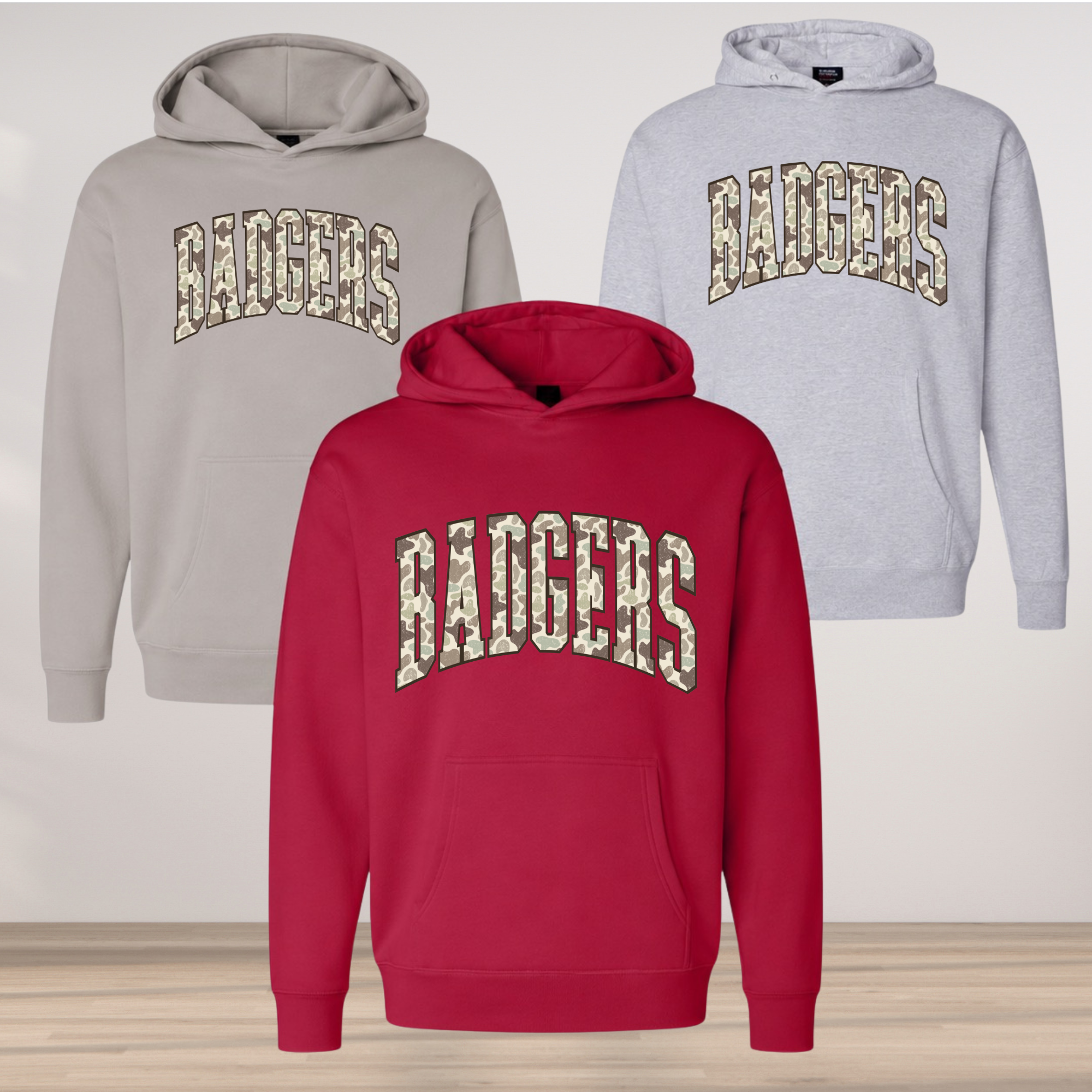 Badgers Camo- Hoodie